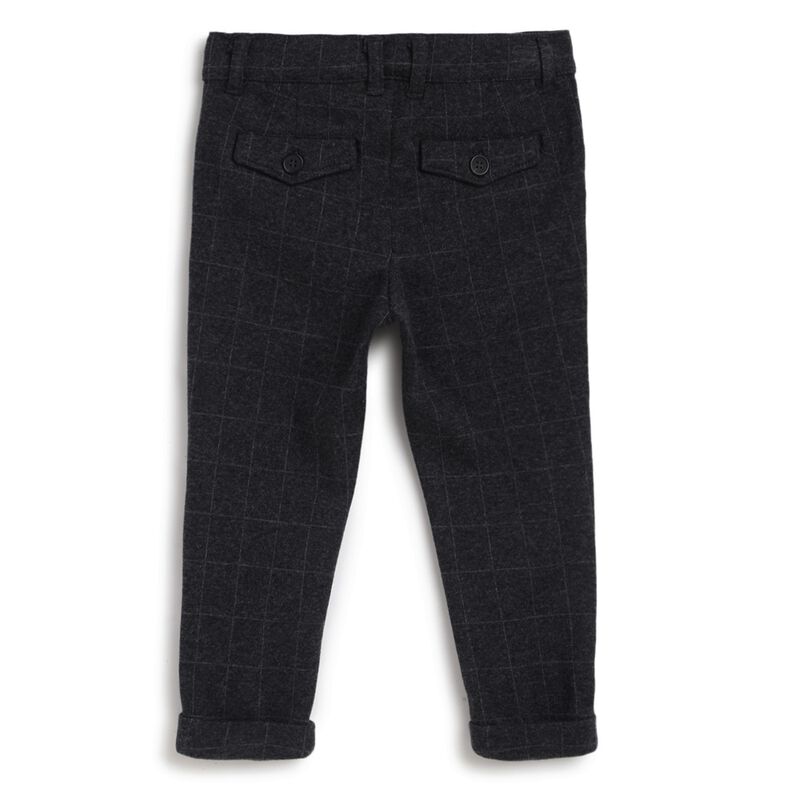 Boys Dark Grey Long Knitted Trouser image number null